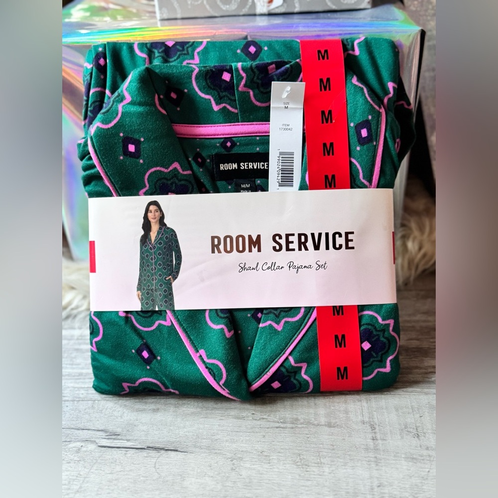 Room Service Shawl Collar Pajama Set